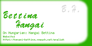 bettina hangai business card